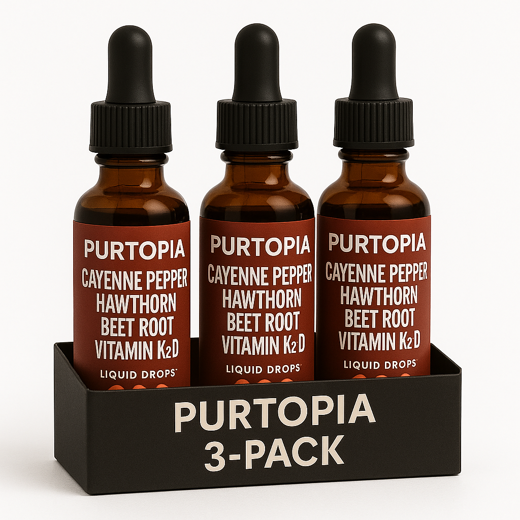 3-Month Supply (3 Bottles of Purtopia™ Cayenne Pepper Drops)